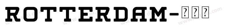 rotterdam字体转换