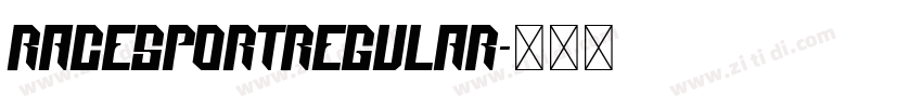 RaceSportRegular字体转换