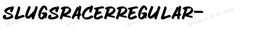 SlugsRacerRegular字体转换