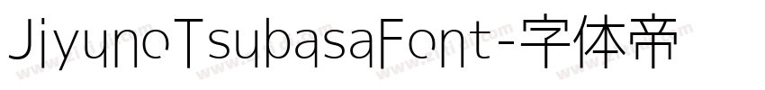 JiyunoTsubasaFont字体转换