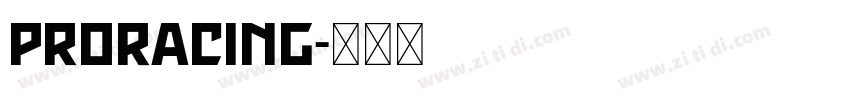 ProRacing字体转换