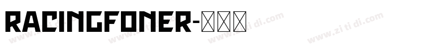 RacingFoner字体转换