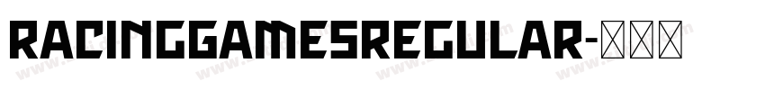 RacingGamesRegular字体转换