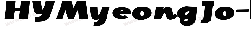 HYMyeongJo字体转换