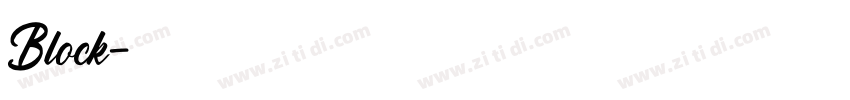 Block字体转换