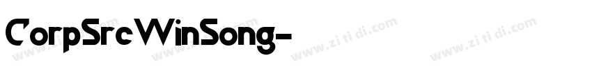 CorpSrcWinSong字体转换