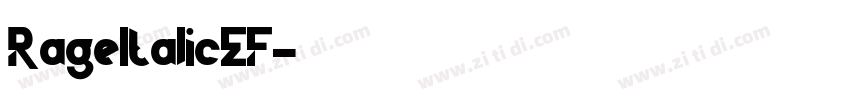 RageItalicEF字体转换