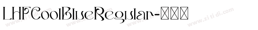 LHFCoolBlueRegular字体转换