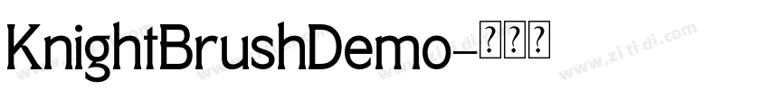 KnightBrushDemo字体转换
