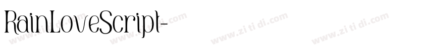 RainLoveScript字体转换 RainLoveScript字体转换