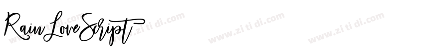 RainLoveScript字体转换 RainLoveScript字体转换