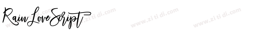 RainLoveScript字体转换 RainLoveScript字体转换