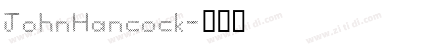 JohnHancock字体转换