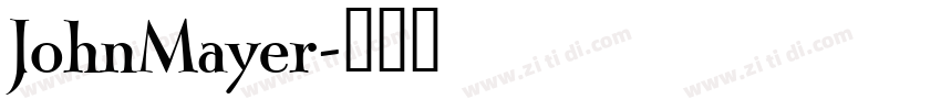 JohnMayer字体转换