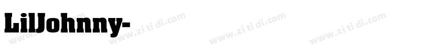 LilJohnny字体转换