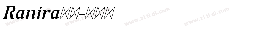 Ranira下载字体转换