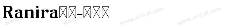 Ranira下载字体转换