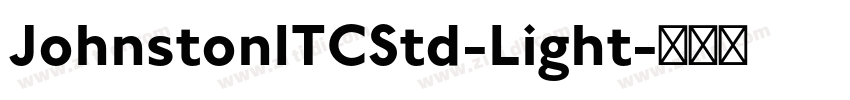 JohnstonITCStd-Light字体转换