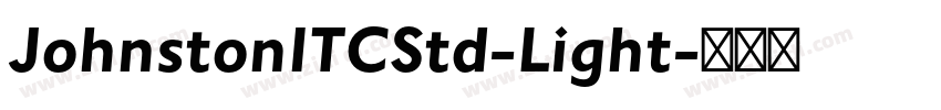 JohnstonITCStd-Light字体转换