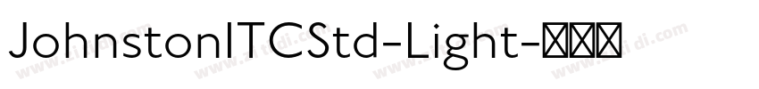 JohnstonITCStd-Light字体转换