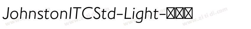 JohnstonITCStd-Light字体转换