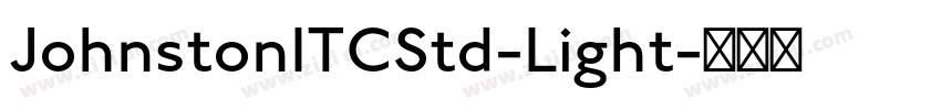 JohnstonITCStd-Light字体转换