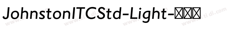 JohnstonITCStd-Light字体转换