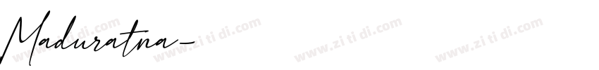 Maduratna字体转换