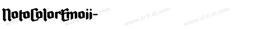 NotoColorEmoii字体转换