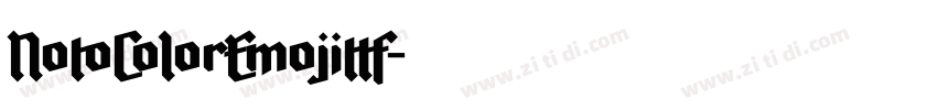 NotoColorEmojittf字体转换