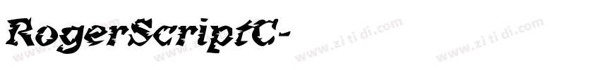 RogerScriptC字体转换