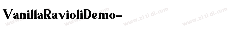 VanillaRavioliDemo字体转换
