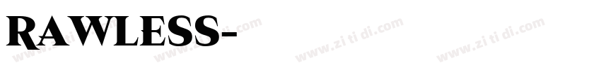 Rawless字体转换