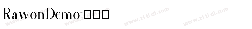 RawonDemo字体转换