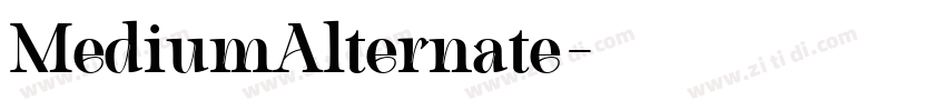 MediumAlternate字体转换