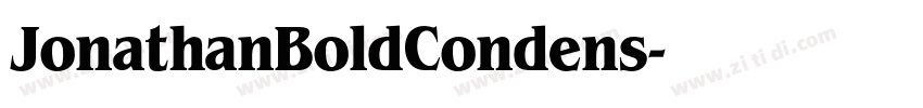 JonathanBoldCondens字体转换