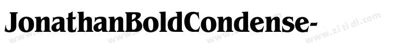 JonathanBoldCondense字体转换 JonathanBoldCondense字体转换