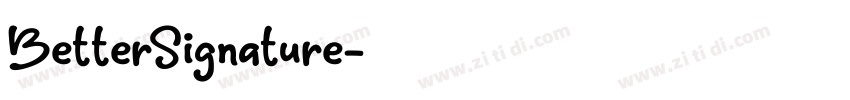 BetterSignature字体转换