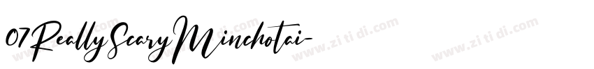 07ReallyScaryMinchotai字体转换