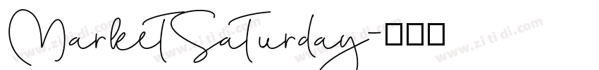 MarketSaturday字体转换
