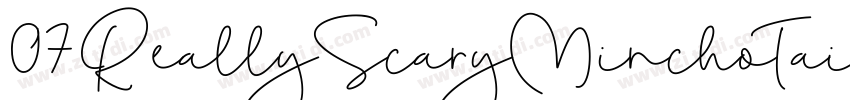 07ReallyScaryMinchotai字体转换