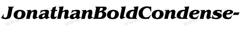 JonathanBoldCondense字体转换 JonathanBoldCondense字体转换