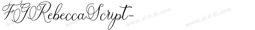 FGRebeccaScript字体转换