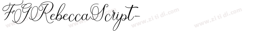 FGRebeccaScript字体转换
