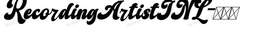 RecordingArtistJNL字体转换
