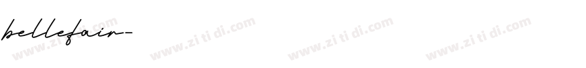 bellefair字体转换