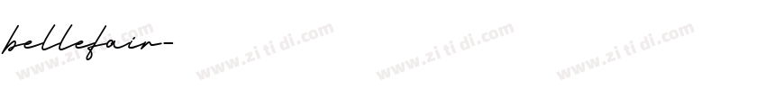 bellefair字体转换