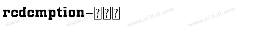redemption字体转换