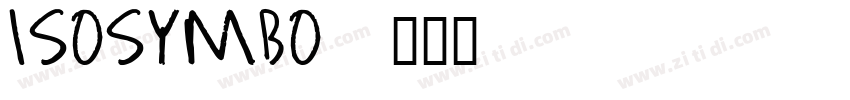 ISOsymbo1字体转换