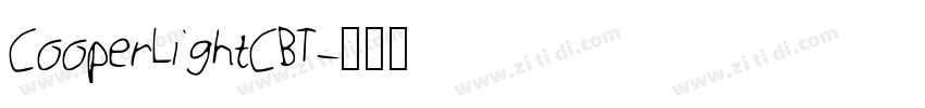 CooperLightCBT字体转换